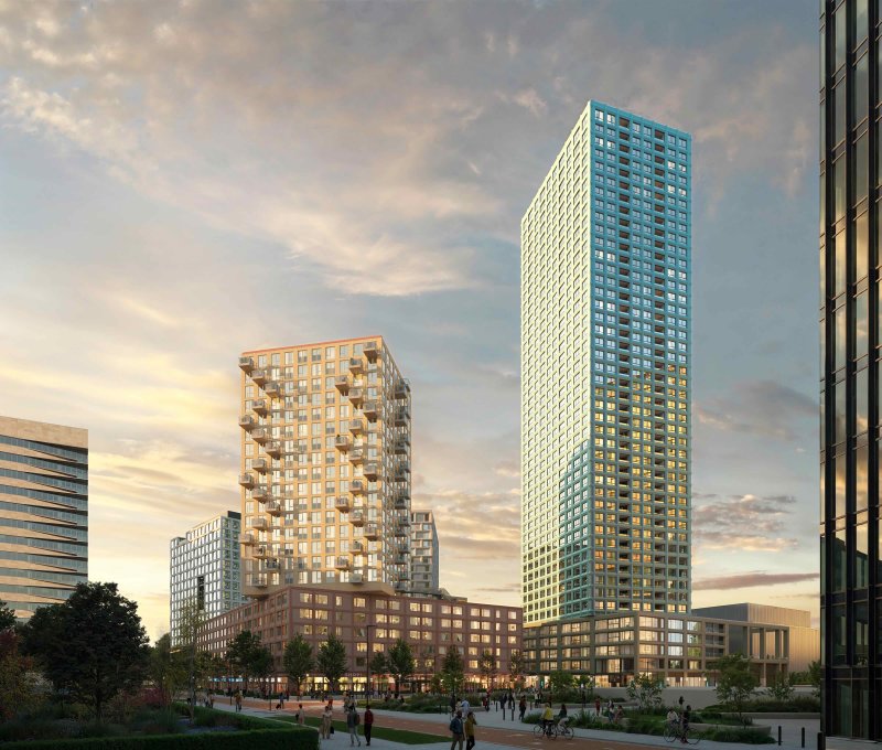 Startsein bouw Eleven Square te Amsterdam